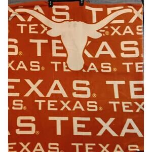 58 X 36 In. Texas Longhorns University Orange Blanket Fairly Used Good condition